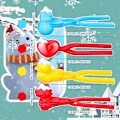 Miniatyrbild 3 av 5: 4 Delar Vinter Snöleksaker Kit Snöboll Maker Form Dinosaurieformad Snö Snöboll Maker Hjärta Snö Maker Utomhus Vinterlek Snöleksaker Med Form Av D