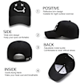 Miniatyrbillede 4 af 4: Baseball Cap til mænd - Quirky Bizarre broderi hatte unisex, Hip Hop Trucker Caps justerbar åndbar sommer solhat