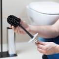 Miniatyrbillede 2 af 4: Toiletsbørstehoved i sæt af 5, løse toiletbørster 9,5 mm gevind, udskiftningsbørstehoved diameter 9 x 7 cm