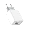 2xUSB Snabbladdare Väggladdare iPhone, Samsung - Vit Vit