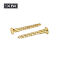 Miniatyrbilde 3 av 5: 100 stk M2 X 16mm Flat Head Slotted Messing Treskruer