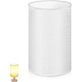 Miniatyrbild 1 av 8: Vit lampskärm - Liten lampskärm i linnetyg E27 lampskärmar för bordslampor, golvlampor, sänglampa, vägg