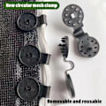 Miniatyrbillede 3 af 7: 5-100 stk. Markise Plast Clips Udendørs Skygge Stof Net Klip Camping Have Værktøj Havebygninger Hegn Net Fix Klip Markise Krog Biger 10pcs