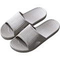 Miniatyrbillede 1 af 8: Bruse slippers, hjemmesko til kvinder til badeværelse eller indendørs brug, skridsikre Grey 6 to 7 UK