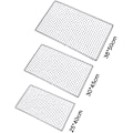 Miniatyrbillede 6 af 8: BBQ-grill, rustfrit grillrist i rustfrit stål, grillnet til udskiftning af madlavning, fungerer på ryger, pille, gas, kul 25 to 40cm