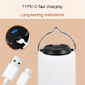 Miniatyrbillede 5 af 5: LED Campinglampe USB Genopladelig Teltlanterne Natlampe Udendørs Fiskeri Fest Round 2600 mah