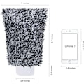 Miniatyrbilde 2 av 5: Mikrofiber Bilvask Votter Rengjøringshansker Utstyr Svamp, 2 Sett Profesjonelle Riper Fri Polering Rengjøringshansker Grey