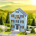 Miniatyrbild 3 av 5: Diy dockhus kit, miniatyr dockhus kit