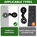 Miniatyrbillede 5 af 7: 5-100 stk. Markise Plast Clips Udendørs Skygge Stof Net Klip Camping Have Værktøj Havebygninger Hegn Net Fix Klip Markise Krog Biger 10pcs