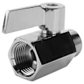 Miniatyrbillede 1 af 5: 304 Rustfrit Stål Mini Kuglehane (1/2 Tomme Hun x Han) NPT Gevind, Vandstrømsregulator Hovedkontrolventil