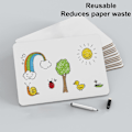 Miniatyrbild 5 av 6: Mini whiteboard med torr radering, 8,2 x 11,8 tum dubbelsidig mini whiteboard med pennor och suddgummin, hållbara bärbara whiteboards 2pcs