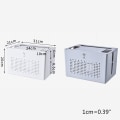 Miniatyrbillede 3 af 6: Dobbeltlags Wifi-router opbevaringsboks skrivebordsstik ledningsarrangørboks set top boks vare skjult afslutningsboks White