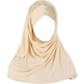 Pikkukuva 1 / 3: Auringonsuojapäähuivi, naisten vaatteet huivi mekot, muslimi pehmeä jersey-huivi hijab naisille Beige