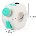 Miniatyrbillede 3 af 5: Fidget Cube Afstressningsring Legetøj til Angstlindring (Lysegrøn)