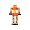 Miniatyrbild 2 av 5: Transformationsrobot Byggklossar Träleksaker för Barn Autobot Figur Modell Pussel Lärande Intelligens Leksaksgåvor Orange