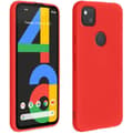 Skyddsfodral - Google Pixel 4A - Halvstyvt silikon - Soft Touch-finish - Röd