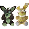 Miniatyrbild 1 av 3: 5 Nätter Plushies Freddy Bonnie Springtrap Plyschleksak Fnaf Fyllda Djurpresenter För Barn Flickor Pojkar Springtrap and Phantom Foxy