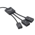 Pikkukuva 5 / 5: 3-in-1 Micro USB Type C -keskitin, uros-naaras, kaksois-USB 2.0 -isäntä, Type C