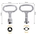 Miniatyrbilde 4 av 5: Panellås Nøkkel Universal Triangel/Socket Elektrisk Skap B Socket Type Socket Type