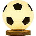 Miniatyrbillede 1 af 3: Fodbold Natlampe, Fodbold 3D Illusionslys, Fodbold LED Lys med Træstativ, USB-oplader, Fodboldlampe