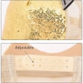 Miniatyrbillede 2 af 4: Piger Drenge Sparkle Sequin Baseball Cap Katteøre Peak Justerbar Solhat Gold