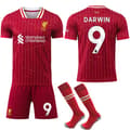 Liverpool Hemmatröja & Strumpor för Barn & Vuxna 2024-25 Darwin 9[JUN] Nr.9 DARWIN No.9 DARWIN 26