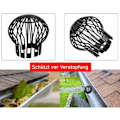 Miniatyrbilde 4 av 5: 4x Bladvern Downpipe-beskyttelse Nedløpsbeskyttelse Regnrennebeskyttelse Takrennebeskyttelse Nedløpsbeskyttelse Avløpsrister