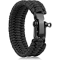 Miniatyrbilde 1 av 8: Overlevelsesarmbånd, taktisk paracord-armbånd med smidd rust