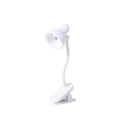 Miniatyrbilde 1 av 5: Skrivebordslampe, 360 graders rotasjon, klips-på-lampe, bærbar leselampe, klemme på skrivebord/bord/køyeseng/skap, hjemmebelysning White B