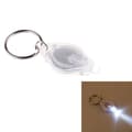 Mini supermikro ljusstark LED campingficklampa nyckelring ke Vit Onesize White