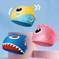 Pikkukuva 2 / 5: Lasten silikoninen uimahattu, sarjakuva-kuvio, pojille 3-12-vuotiaille, korvasuojilla - Rantahattu Pink Small fish