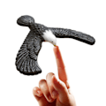 Miniatyrbillede 1 af 4: Balance Eagle Balance Bird Dekompression Legetøj Desktop Dekoration 14*18cm Sort