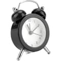 Metall Dubbelklocka Alarmklocka Retro Alarm Hög Ljud Tyst Klassisk