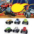 Miniatyrbillede 4 af 5: 6 stk. Blaze And The Monster Machines Legetøj, Køretøjer Racebiler Lastbiler Børns Legetøj