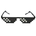 Pikkukuva 2 / 4: Mustat Thug Life -aurinkolasit Meme-aurinkolasit Pixel 16bit Musta 5-Pack