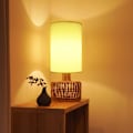 Miniatyrbillede 4 af 8: Hvid lampeskærm - Lille lampeskærm i linnedstof E27 lampeskærme til bordlamper, gulvlamper, sengebordslampe, væg