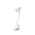 Miniatyrbilde 1 av 5: Skrivebordslampe, 360 graders rotasjon, klips-på-lampe, bærbar leselampe, klemme på skrivebord/bord/køyeseng/skap, hjemmebelysning White A