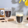 Miniatyrbillede 4 af 5: Dobbeltvæggede glaskopper kaffekopper, 450 ml espressokopper cappuccino latte glas tekopper varmebestandige glaskopper til kaffe