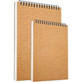 Miniatyrbillede 1 af 7: 2 stk. A5 A4 skitsebøger med hård bagside A4 A5 spiralbundet hardcover skitseblok 160g
