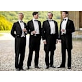 Miniatyrbilde 4 av 6: Archic Black Selvbinder Sløyfer for Menn Selvbinder Sløyfe Ensfarget Tuxedo Bryllup Sløyfer