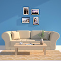 Miniatyrbilde 4 av 5: A4 fotorammer, 3-pakks sorte plakatrammer (21x29,7cm), egnet for skrivebord og veggmontering