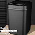Miniatyrbild 5 av 5: 12L Smart Soptunna med Lock, Beröringsfri Infraröd Induktion, Låg Energiförbrukning, Elektrisk Intelligent Automatisk Sensor Sopbehållare för Dagligt Bruk KAESI
