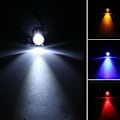 Pikkukuva 2 / 5: 10 kpl/setti 12 V 10 mm esijohdotettu vakio LED erittäin kirkas kirkas vesilinssi polttimon kaapeli 20 cm esijohdotettu LED White