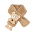 Miniatyrbilde 1 av 5: Khaki skjerf for barn, dekorativ plysj skjerf for teddybjørn