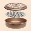 Miniatyrbillede 7 af 8: Myggespiralholder Murramme Rustfrit Stål Rund Stativ Sort Black