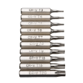 Miniatyrbillede 1 af 6: 10 stk CR-V Torx Skruetrækker Bits Sæt T3 T4 T5 T6 T7 T8 T9 T10 T15 T20 Mobil