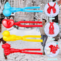 Miniatyrbild 5 av 5: 4 Delar Vinter Snöleksaker Kit Snöboll Maker Form Dinosaurieformad Snö Snöboll Maker Hjärta Snö Maker Utomhus Vinterlek Snöleksaker Med Form Av D