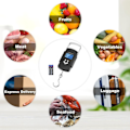 Miniatyrbillede 5 af 5: Bærbar vægt, 110LB/50KG digital bagagevægt med krog, fiskevægt med baggrundsbelyst LCD-skærm, digital vægt til live shopping udendørs