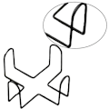 Miniatyrbillede 3 af 5: Coaster Holder Metal Holder Opbevaring Til Runde Og Firkantede Coastere, Sort
