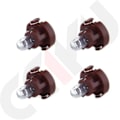 Miniatyrbild 5 av 5: 4-pack med utbyteslampor för instrumentpanel, instrumentbräda, AC-panel, mittkonsol, varmvita T3 Neo Wedge halogenlampor 12V